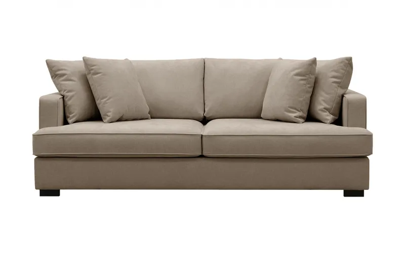 Rossita 3-seters Dyp Stoffsofa, Brun