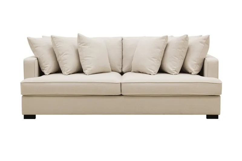 Rossita 4-seters Dyp Sofa i Bouclé, Beige