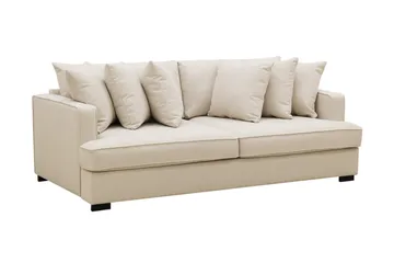 Rossita 4-seters Dyp Sofa i Bouclé - Beige - Møbler - Sofaer - 4 seter sofa