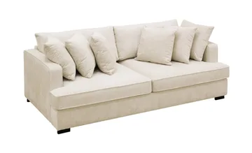 Rossita 4-seters Dyp Sofa i Chenille - Beige - Møbler - Sofaer - 4 seter sofa