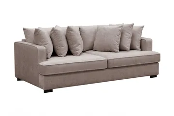 Rossita 4-seters Dyp Sofa i Chenille - Grå / Brun - Møbler - Sofaer - 4 seter sofa