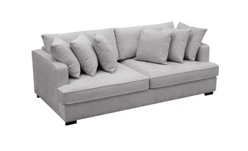 Rossita 4-seters Dyp Sofa i Chenille - Lys Grå - Møbler - Sofaer - 4 seter sofa
