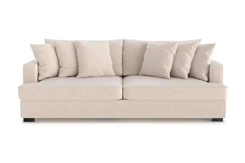 Rossita 4-seters Dyp Sofa i Kordfløyel, Beige