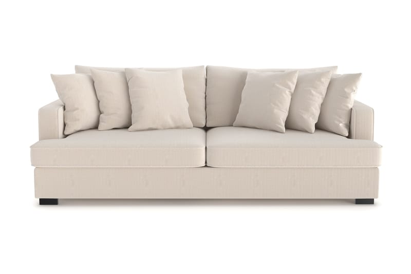 Rossita 4-seters Dyp Sofa i Kordfløyel - Beige - Møbler - Sofaer - 4 seter sofa