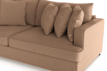 Rossita 4-seters Dyp Sofa i Kordfløyel - Brun - Møbler - Sofaer - 4 seter sofa