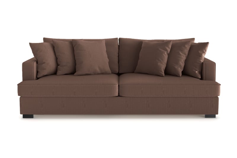 Rossita 4-seters Dyp Sofa i Kordfløyel - Brun - Møbler - Sofaer - 4 seter sofa