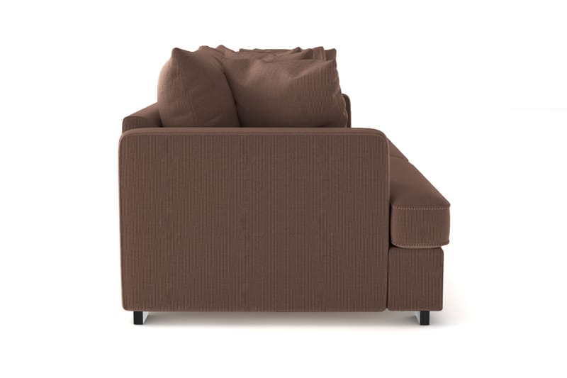 Rossita 4-seters Dyp Sofa i Kordfløyel - Brun - Møbler - Sofaer - 4 seter sofa