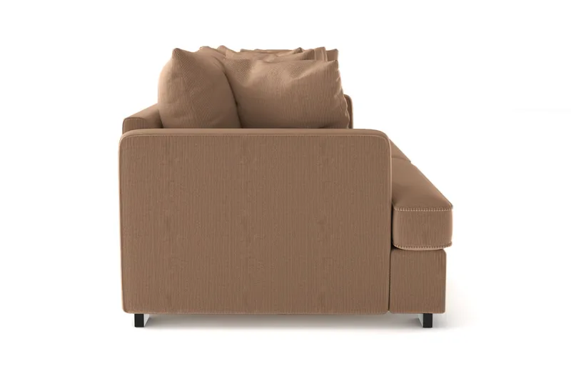 Rossita 4-seters Dyp Sofa i Kordfløyel - Brun - Møbler - Sofaer - 4 seter sofa