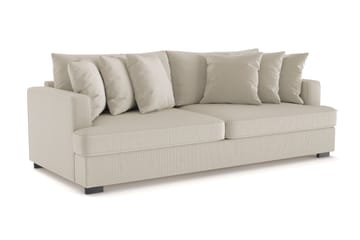 Rossita 4-seters Dyp Sofa i Kordfløyel - Greige - Møbler - Sofaer - 4 seter sofa
