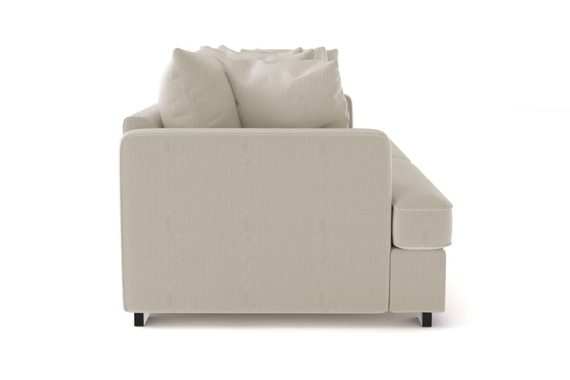 Rossita 4-seters Dyp Sofa i Kordfløyel - Greige - Møbler - Sofaer - 4 seter sofa