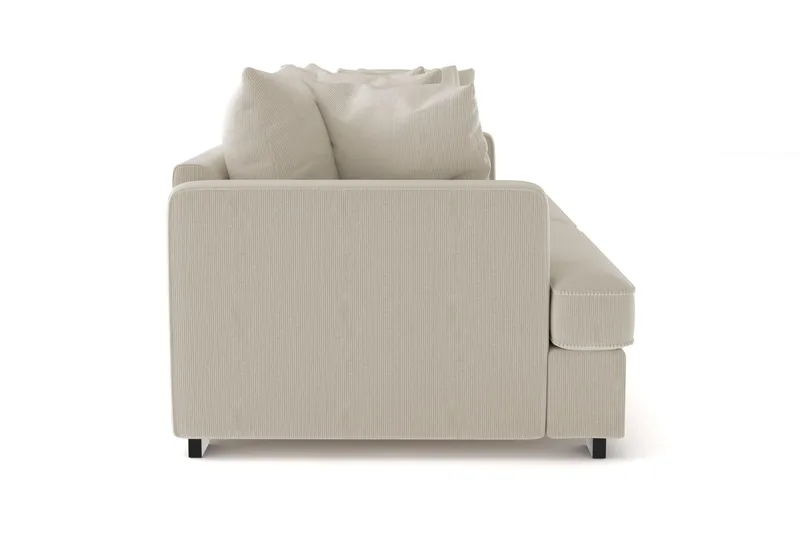 Rossita 4-seters Dyp Sofa i Kordfløyel - Greige - Møbler - Sofaer - 4 seter sofa