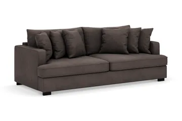 Rossita 4-seters Dyp Sofa i Kordfløyel - Mørkegrå - Møbler - Sofaer - Fløyelssofaer