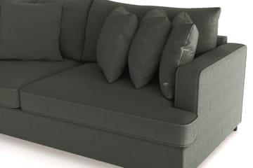 Rossita 4-seters Dyp Sofa i Kordfløyel - Mørkegrønn - Møbler - Sofaer - 4 seter sofa