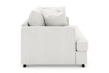 Rossita 4-seters Dyp Sofa i Kordfløyel - Offwhite - Møbler - Sofaer - Fløyelssofaer