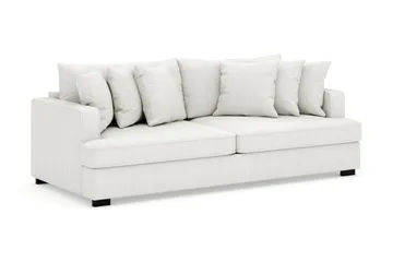 Rossita 4-seters Dyp Sofa i Kordfløyel - Offwhite - Møbler - Sofaer - Fløyelssofaer