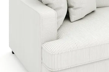 Rossita 4-seters Dyp Sofa i Kordfløyel - Offwhite - Møbler - Sofaer - Fløyelssofaer