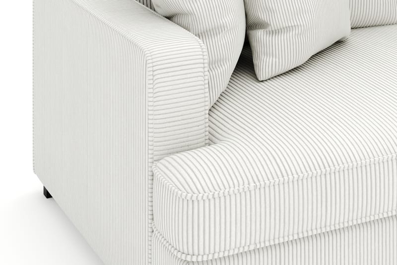 Rossita 4-seters Dyp Sofa i Kordfløyel - Offwhite - Møbler - Sofaer - Fløyelssofaer