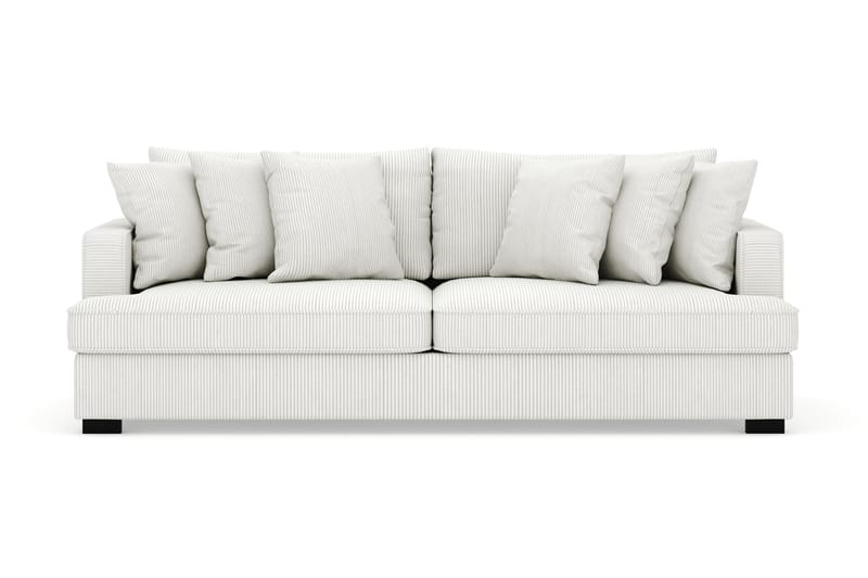 Rossita 4-seters Dyp Sofa i Kordfløyel, Offwhite