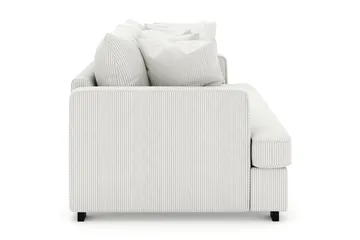 Rossita 4-seters Dyp Sofa i Kordfløyel - Offwhite - Møbler - Sofaer - Fløyelssofaer