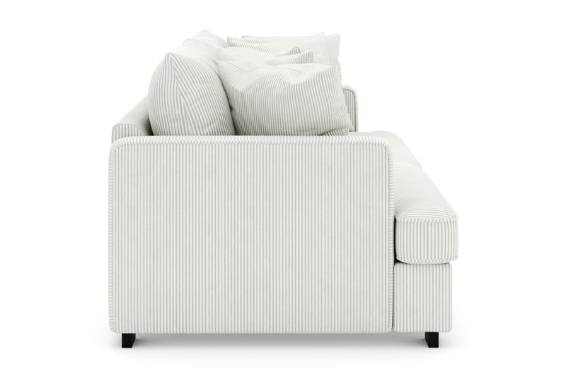 Rossita 4-seters Dyp Sofa i Kordfløyel - Offwhite - Møbler - Sofaer - Fløyelssofaer