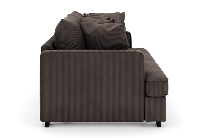Rossita 4-seters Dyp Sofa i Kordfløyel - Taupe - Møbler - Sofaer - Fløyelssofaer
