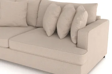 Rossita 4-seters Dyp Sofa i Stoff - Beige - Møbler - Sofaer - 4 seter sofa