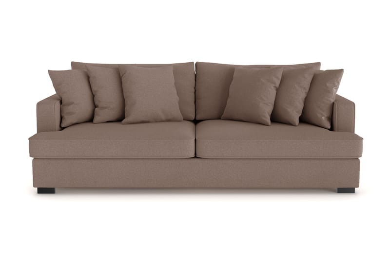 Rossita 4-seters Dyp Sofa i Stoff - Brun - Møbler - Sofaer - 4 seter sofa