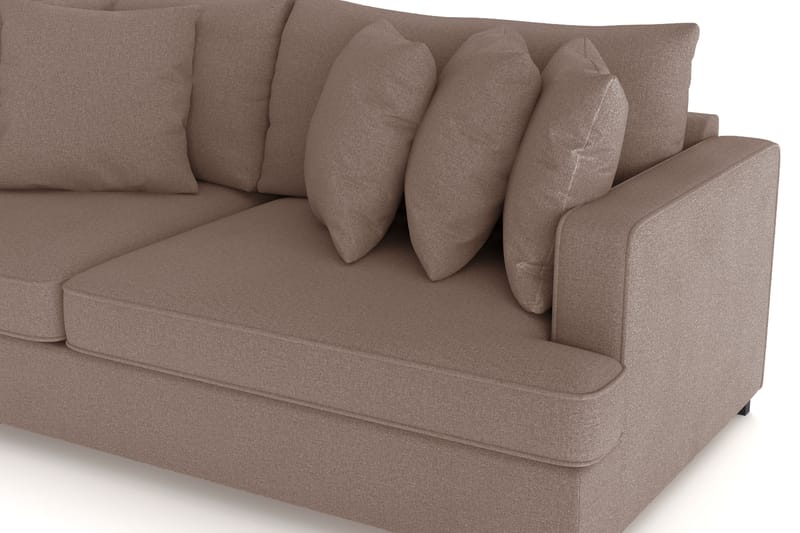 Rossita 4-seters Dyp Sofa i Stoff - Brun - Møbler - Sofaer - 4 seter sofa