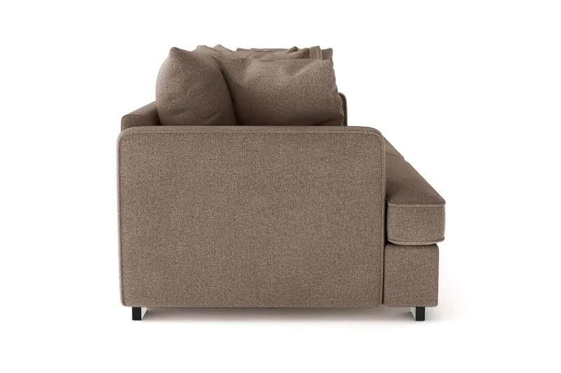 Rossita 4-seters Dyp Sofa i Stoff - Brun - Møbler - Sofaer - 4 seter sofa