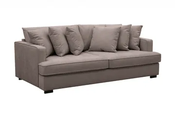 Rossita 4-seters Dyp Stoffsofa - Brun - Møbler - Sofaer - 4 seter sofa