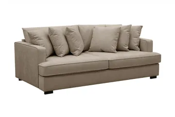 Rossita 4-seters Dyp Stoffsofa - Brun - Møbler - Sofaer - 4 seter sofa