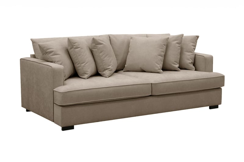 Rossita 4-seters Dyp Stoffsofa - Brun - Møbler - Sofaer - 4 seter sofa