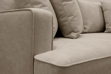 Rossita 4-seters Dyp Stoffsofa - Brun - Møbler - Sofaer - 4 seter sofa