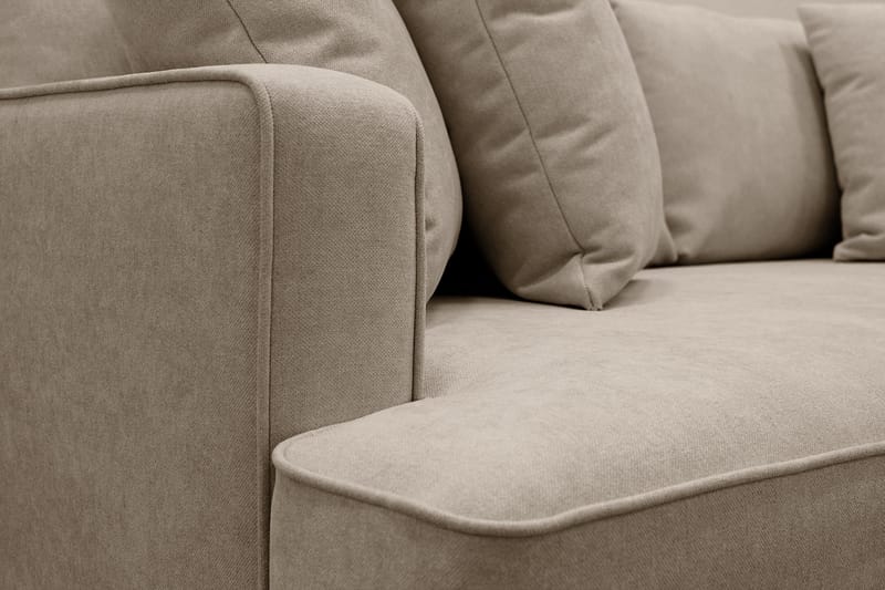 Rossita 4-seters Dyp Stoffsofa - Brun - Møbler - Sofaer - 4 seter sofa