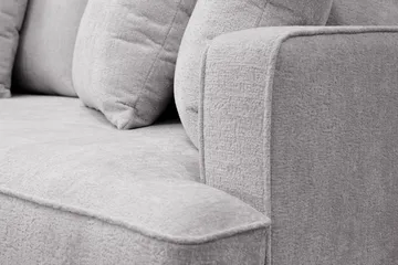 Rossita 4-seters Venstrevendt L-formet Dyp Sjeselongsofa i Chenille - Lys Grå - Møbler - Sofaer - Sofaer med sjeselong - 4 seters sofa med divan