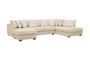 Rossita 5-seters Høyrevendt U-formet Dyp Sofa med Divan og Sjeselong i Chenille
