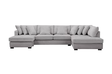 Rossita 5-seters Høyrevendt U-formet Dyp Sofa med Divan og Sjeselong i Chenille