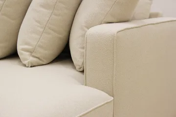 Rossita 5-seters Venstrevendt U-formet Dyp Sofa med Divan og Sjeselong i Bouclé - Beige - Møbler - Sofaer - U-sofa