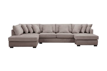 Rossita 5-seters Venstrevendt U-formet Dyp Sofa med Divan og Sjeselong i Chenille