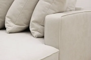 Rossita 5-seters Venstrevendt U-formet Dyp Sofa med Divan og Sjeselong i Stoff - Beige - Møbler - Sofaer - U-sofa