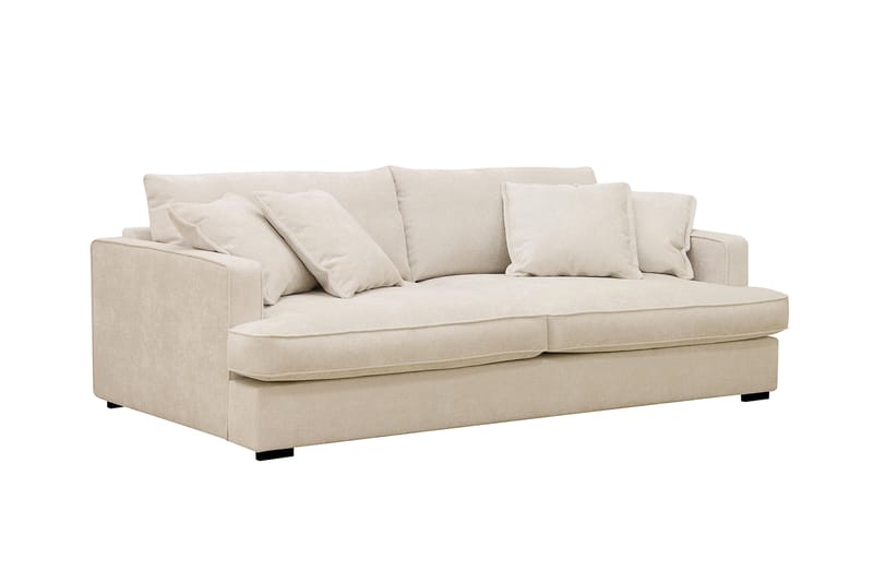 Rossita Lyx 2,5-seters ekstra dyp sofa i chenille - Beige - Møbler - Sofaer - 3 seter sofa