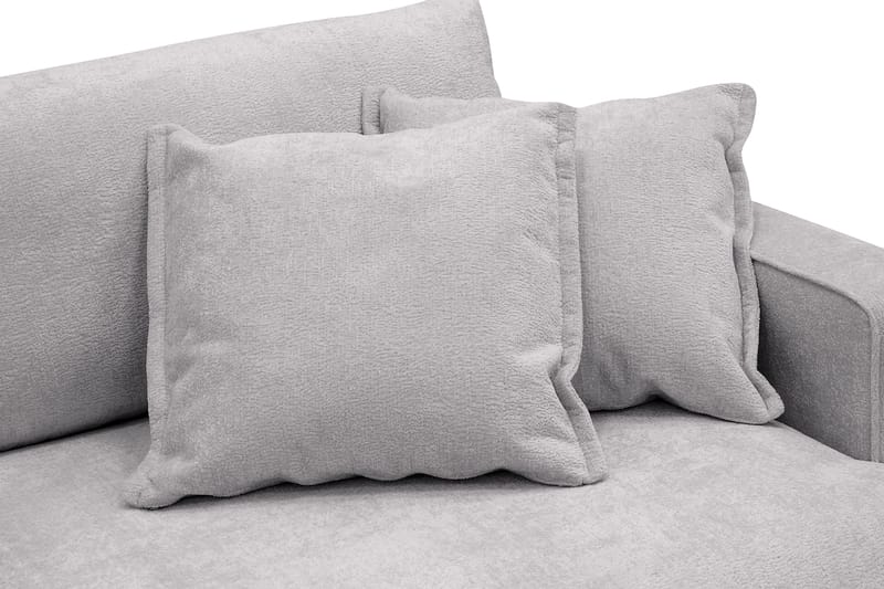 Rossita Lyx 2,5-seters ekstra dyp sofa i chenille - Grå - Møbler - Sofaer - 3 seter sofa
