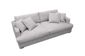 Rossita Lyx 2,5-seters ekstra dyp sofa i chenille - Grå - Møbler - Sofaer - 3 seter sofa