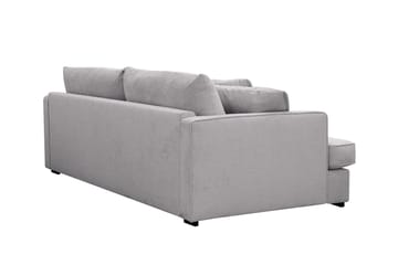 Rossita Lyx 2,5-seters ekstra dyp sofa i chenille - Grå - Møbler - Sofaer - 3 seter sofa