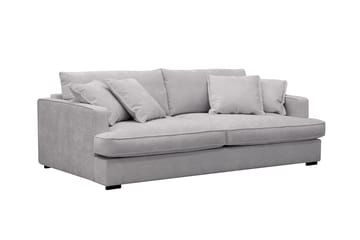 Rossita Lyx 2,5-seters ekstra dyp sofa i chenille - Grå - Møbler - Sofaer - 3 seter sofa