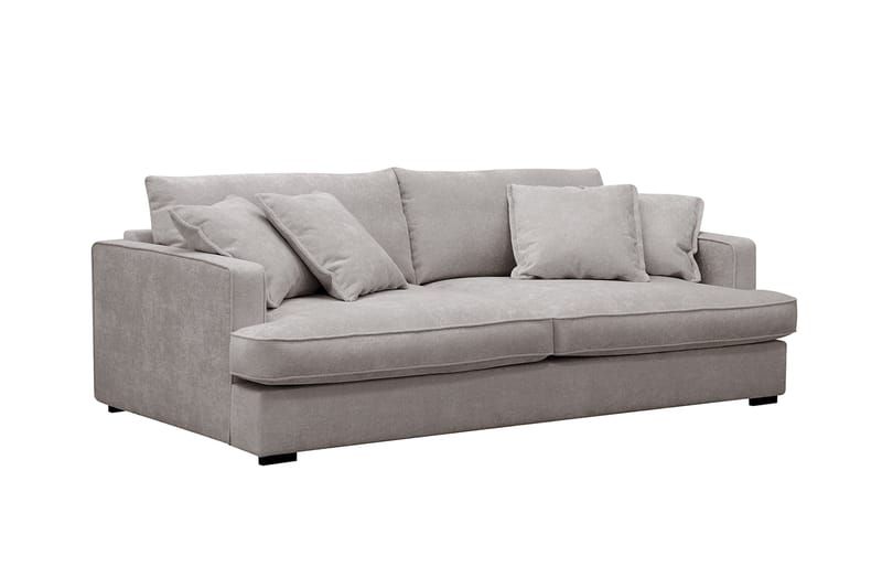 Rossita Lyx 2,5-seters ekstra dyp sofa i chenille - Grå/Brun - Møbler - Sofaer - 3 seter sofa