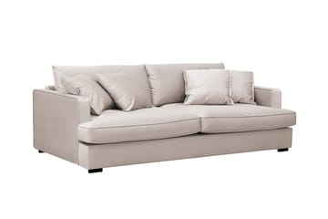Rossita Lyx 2,5-seters ekstra dyp sofa i fløyel - Beige - Møbler - Sofaer - Fløyelssofaer
