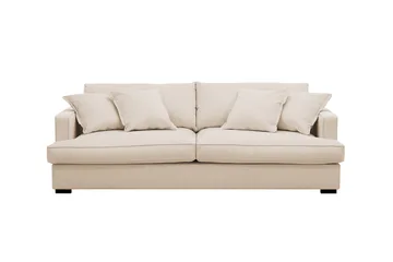 Rossita Lyx 2,5-seters ekstra dyp sofa i kordfløyel - Beige - Møbler - Sofaer - 3 seter sofa