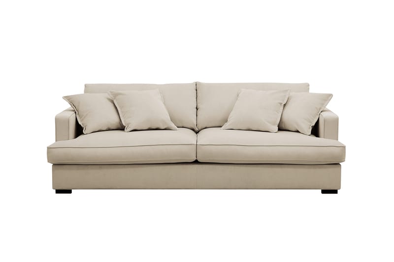 Rossita Lyx 2,5-seters ekstra dyp sofa i kordfløyel - Krem - Møbler - Sofaer - 3 seter sofa