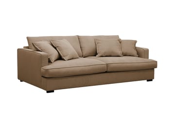 Rossita Lyx 2,5-seters ekstra dyp sofa i kordfløyel - Lysebrun - Møbler - Sofaer - 3 seter sofa